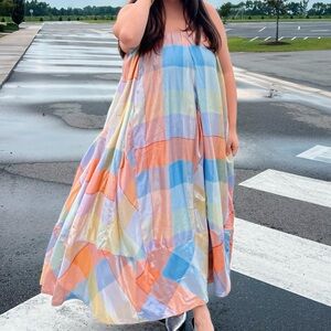 Pilcro Plaid Tent Maxi Dress from Anthropologie